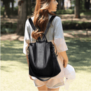 Mochila Feminina Anti Furto de Couro Carolina