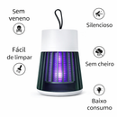 Luminária Armadilha Mata Mosquito UV USB Sem Veneno