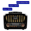 Rádio Vintage V2.0 com USB e Cartão