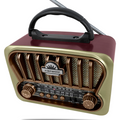 Rádio Vintage V2.0 com USB e Cartão