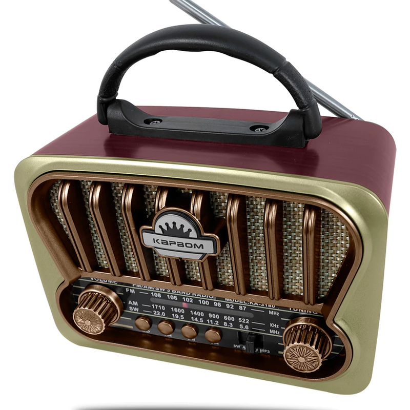 Rádio Vintage V2.0 com USB e Cartão