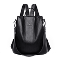 Mochila Feminina Anti Furto de Couro Carolina