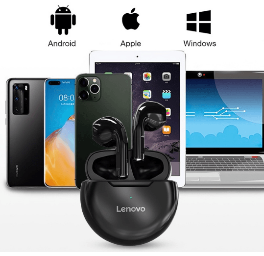 Fone Lenovo HT38 Bluetooth 5.0 TWS Design Esportivo - TUDO QUE EU SONHEI