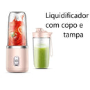 Mini Liquidificador Processador Portátil com 6 Lâminas - TUDO QUE EU SONHEI