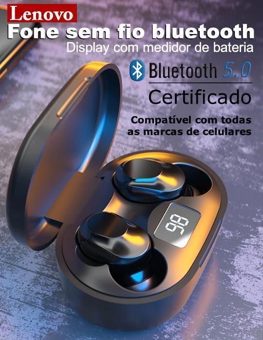 Fone sem Fio Bluetooth Lenovo - TUDO QUE EU SONHEI