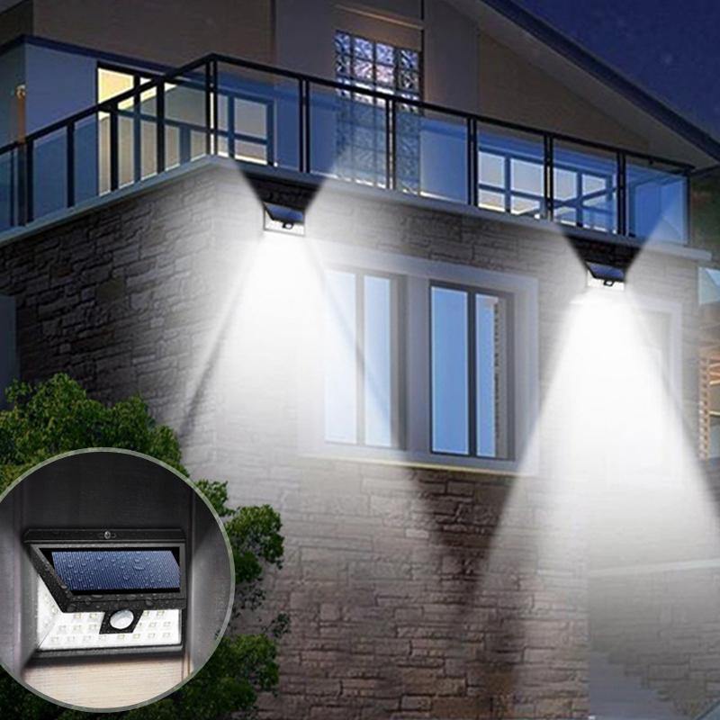 Luz de Segurança (Ampla) com Sensor de Movimento e Painel Solar- Desfrute de Uma Iluminação mais Ampla! - TUDO QUE EU SONHEI